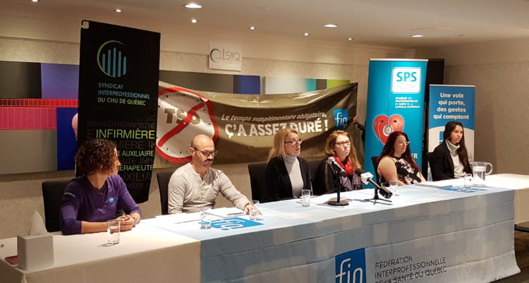 Quebec unions affiliated with the FIQ denounce organizational violence targeting healthcare professionals