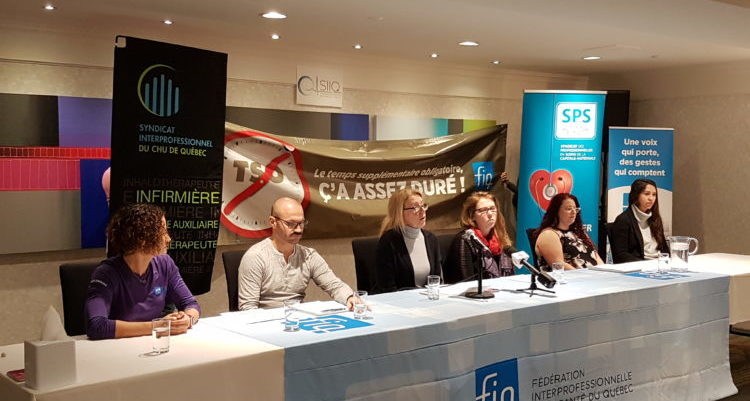 Les syndicats de Québec affiliés à la FIQ dénoncent la violence organisationnelle dont sont victimes les professionnelles en soins