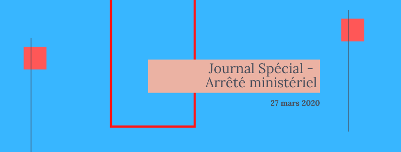 Journal Spécial – Arrêté ministériel