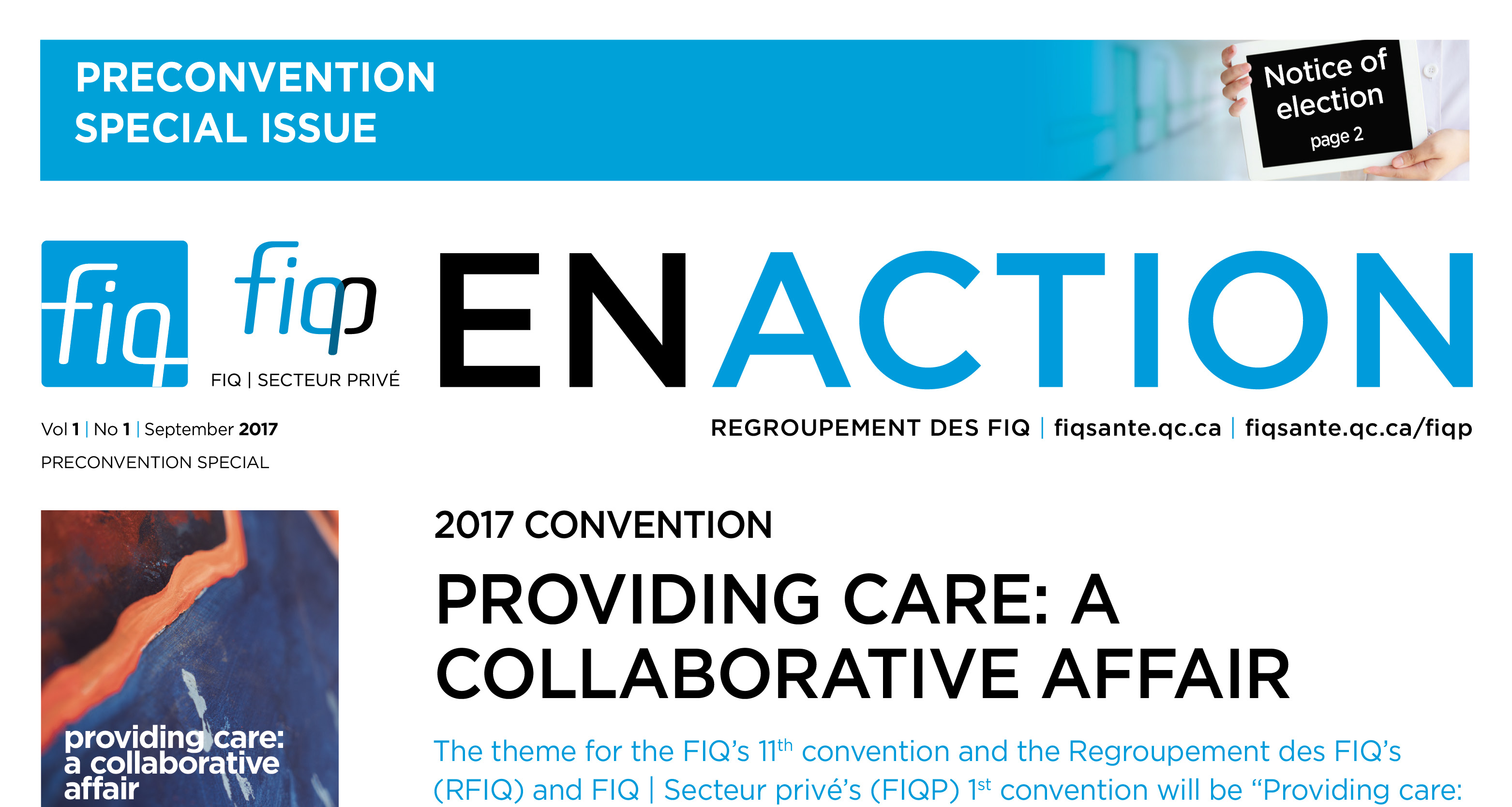The preconvention FIQ en Action now available