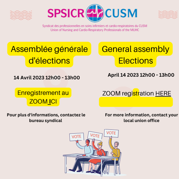 Assemblée générale Élections – General assembly elections