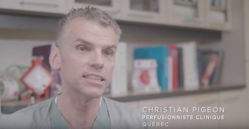 Christian Pigeon, perfusionniste clinique, Québec