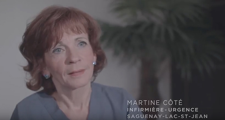 Martine Côté, infirmière, Hôpital de Chicoutimi