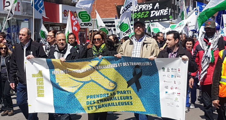 Manifestation du 1er mai : les travailleuses et travailleurs envoient un message clair aux politiciens en vue des prochaines élections