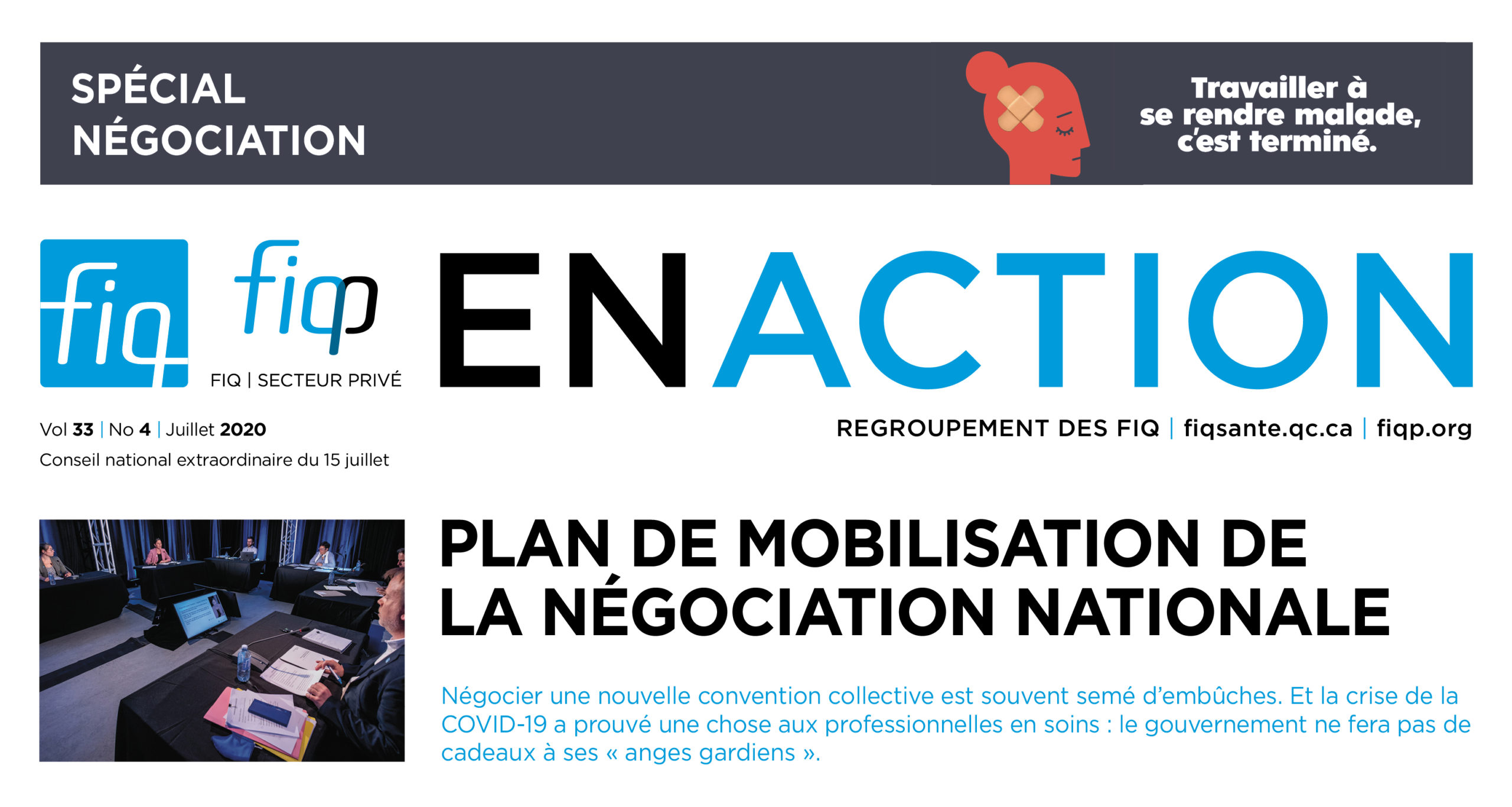 Le Journal En Action du Conseil national extraordinaire négociation du 15 juillet est maintenant disponible