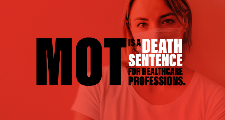 MOT is a death sentence for healthcare professions: Mobilization on October 16 and 17, 2021