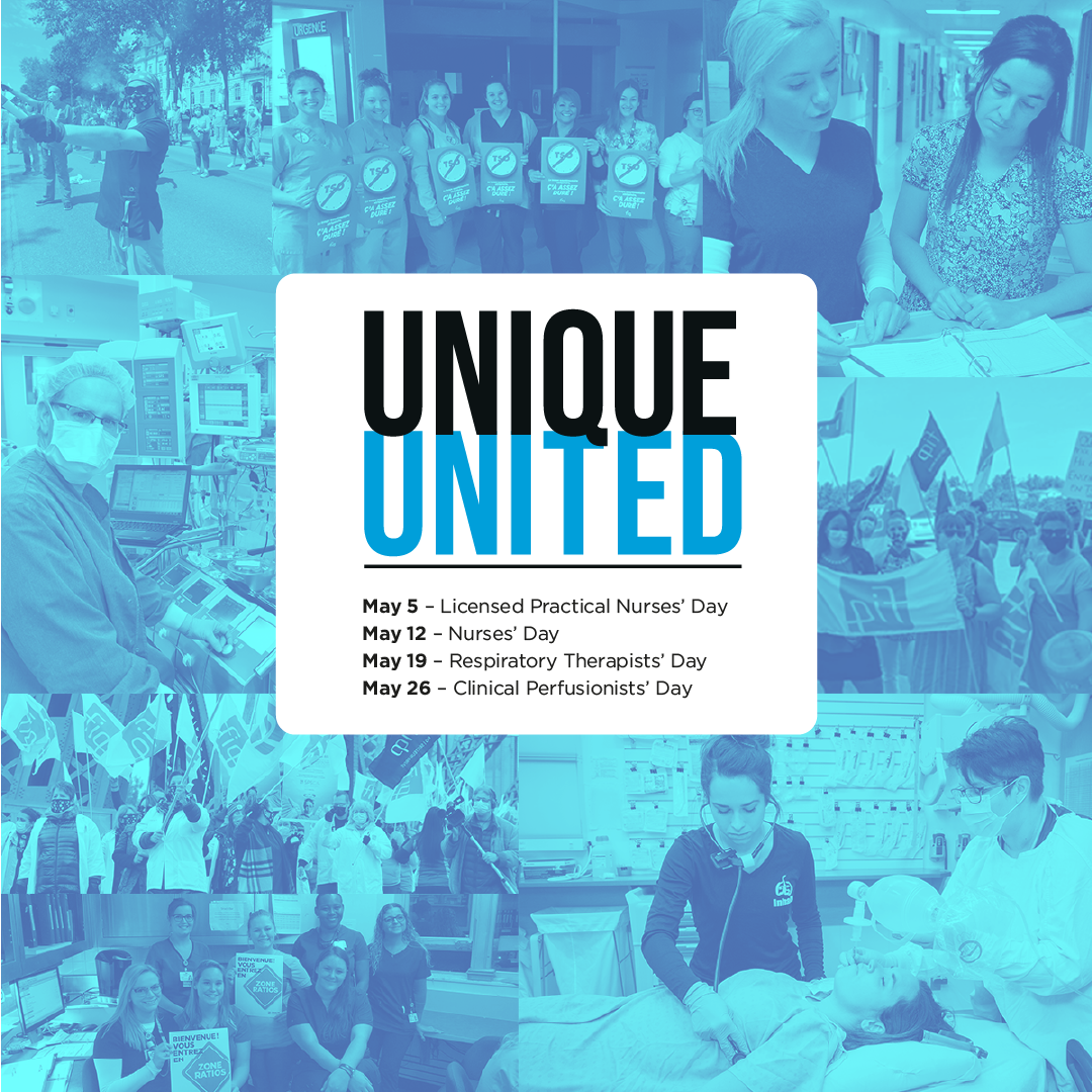 Mois des professionnelles en soins 2022 – Unique/United – Mobile site Banner