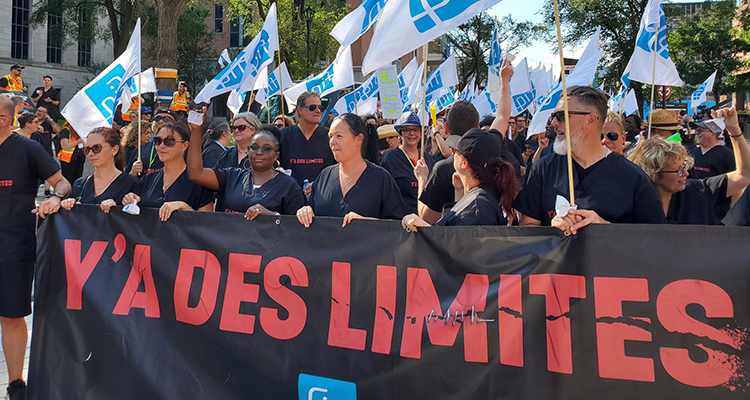 Quebec’s healthcare professionals signal an increase in their pressure tactics with clear demands