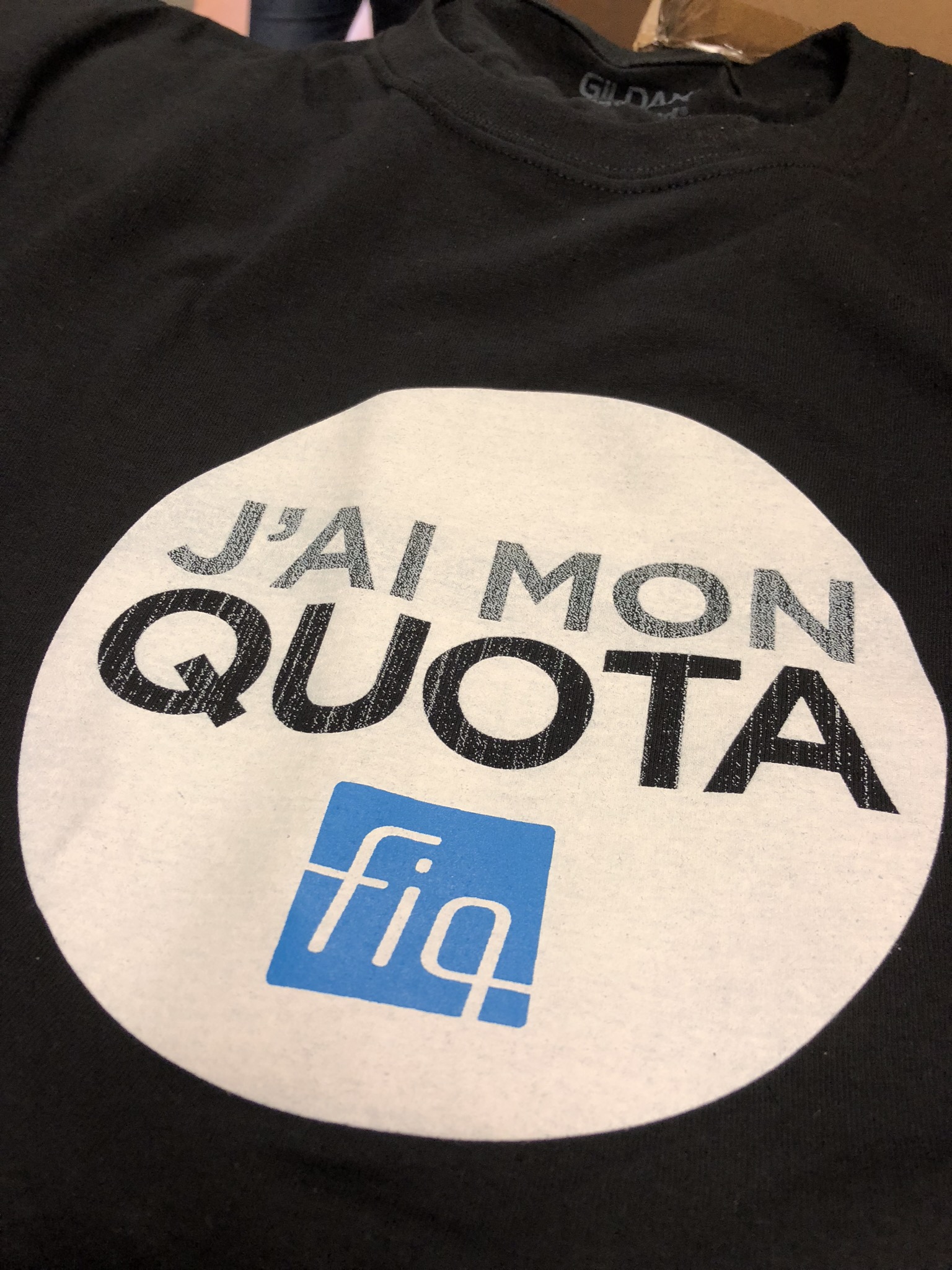 T-shirt « J’AI MON QUOTA »